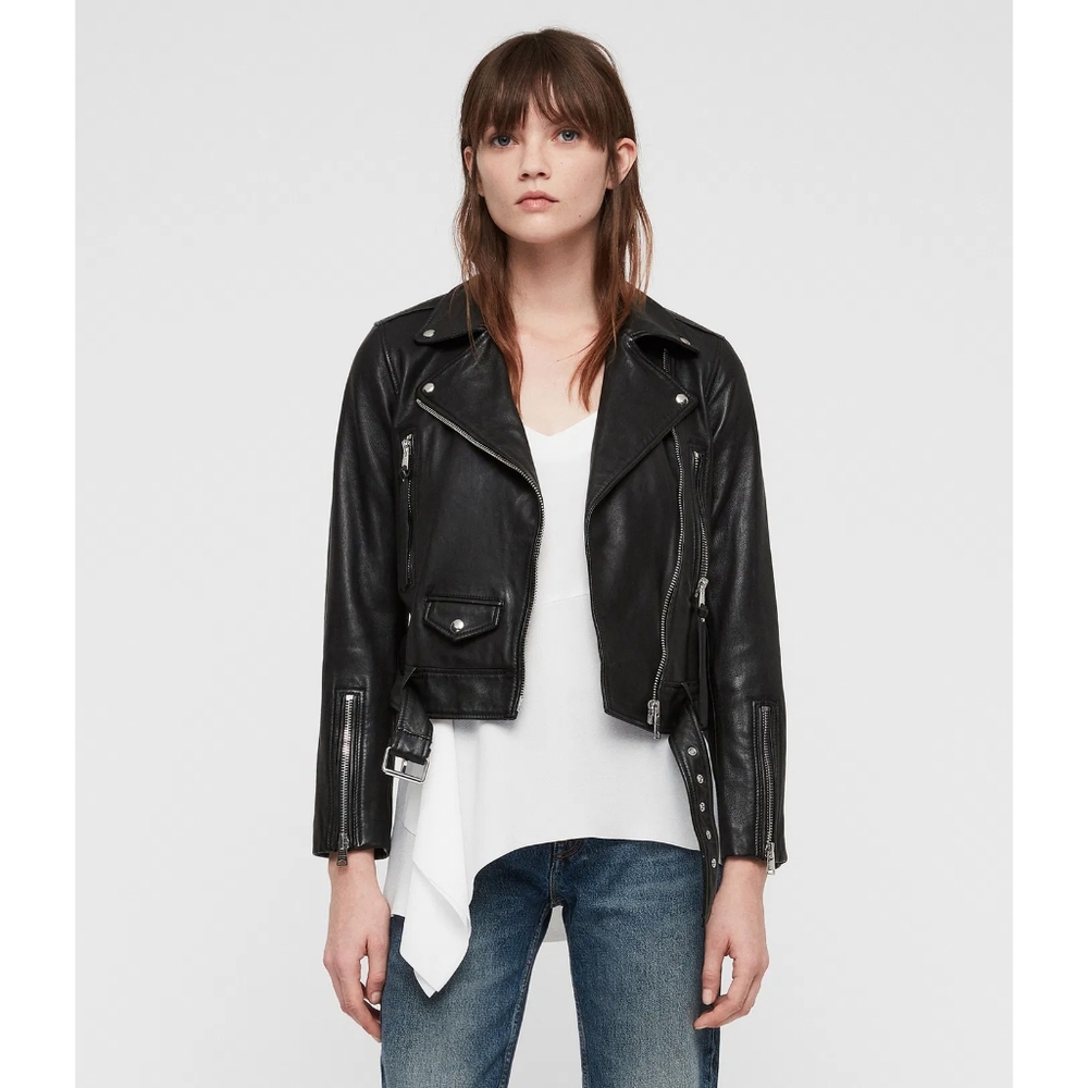All Saints Juno Leather Biker Jacket